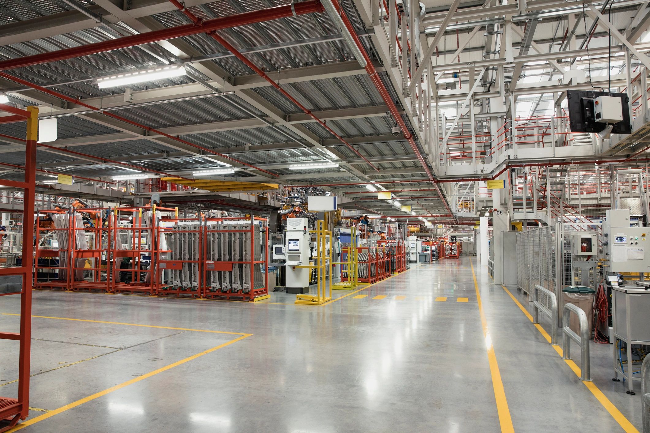 Industrial facility interior representing estimating and planning